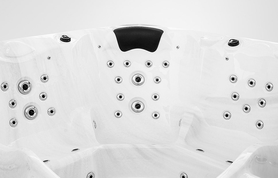 5 adults 2 seat hot tub rectangular hot spa whirlpool bathtub Outdoor spa bathtub BA-826