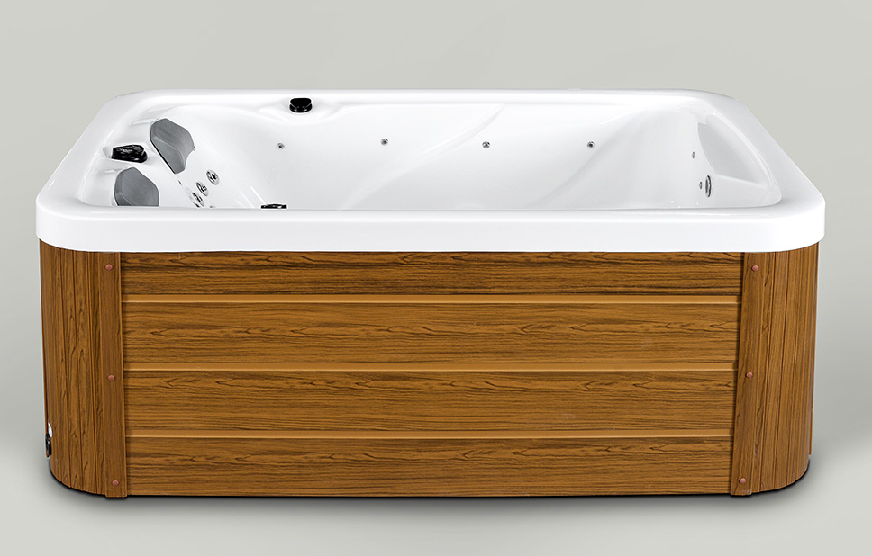 Bathtub Hotel LED Jet Massage 2 Person Outdoor Hot Tub Whirlpool Massage Bath SPA Acrylic Accessory Style spa whirlpool bathtub Outdoor spa bathtub BA-830