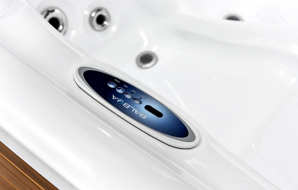 Bathtub Hotel LED Jet Massage 2 Person Outdoor Hot Tub Whirlpool Massage Bath SPA Acrylic Accessory Style spa whirlpool bathtub Outdoor spa bathtub BA-830