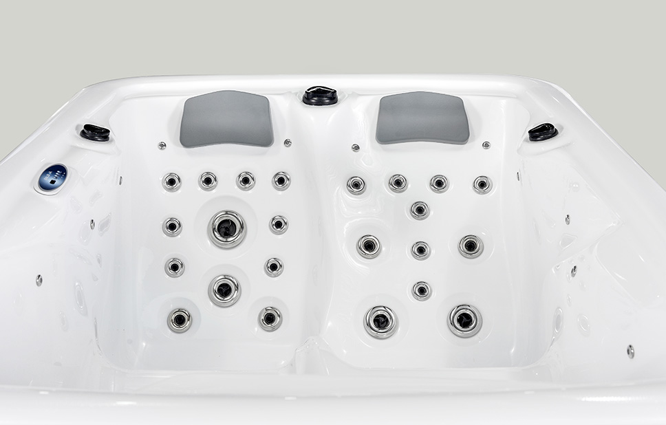 Bathtub Hotel LED Jet Massage 2 Person Outdoor Hot Tub Whirlpool Massage Bath SPA Acrylic Accessory Style spa whirlpool bathtub Outdoor spa bathtub BA-830