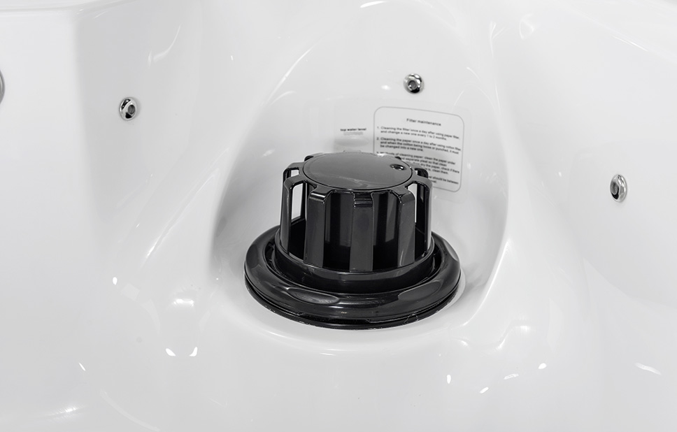 Bathtub Hotel LED Jet Massage 2 Person Outdoor Hot Tub Whirlpool Massage Bath SPA Acrylic Accessory Style spa whirlpool bathtub Outdoor spa bathtub BA-830
