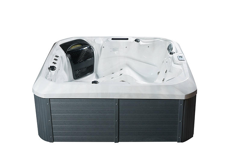 Hot Sale Rectangular Big Spa Outdoor Whirlpool Luxury Hot Tub USA Acrylic Power Graphic BA-836