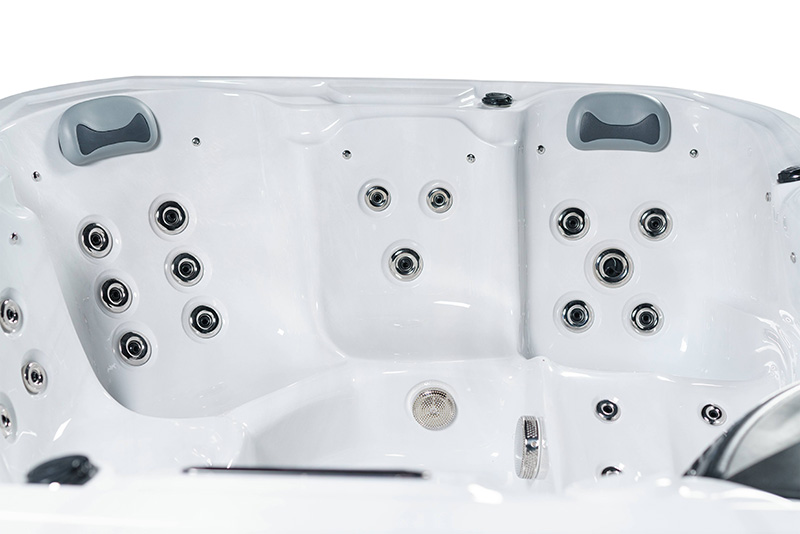 Hot Sale Rectangular Big Spa Outdoor Whirlpool Luxury Hot Tub USA Acrylic Power Graphic BA-836