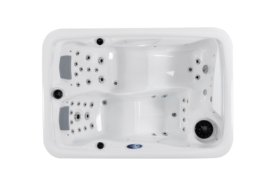 Bathtub Hotel LED Jet Massage 2 Person Outdoor Hot Tub Whirlpool Massage Bath SPA Acrylic Accessory Style spa whirlpool bathtub Outdoor spa bathtub BA-830